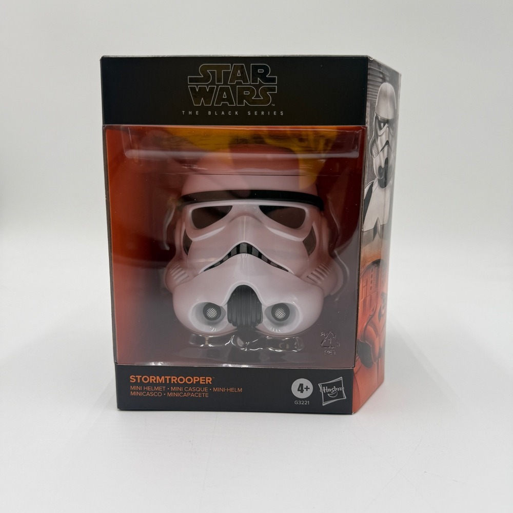 Star Wars The Black Series Stormtrooper Premium Mini Helmet for Display, 6 in.